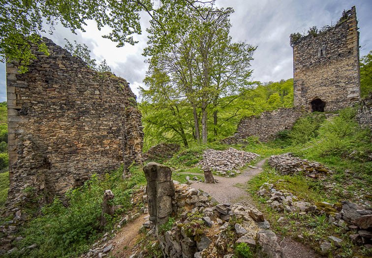 Ruins Koberštejn, Zlaté Hory, Czechia, Czech Republic (Czechia)